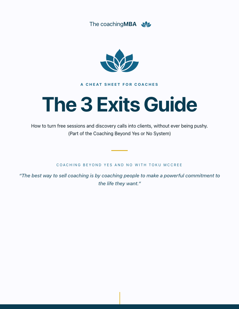 The 3 Exits Guide cover